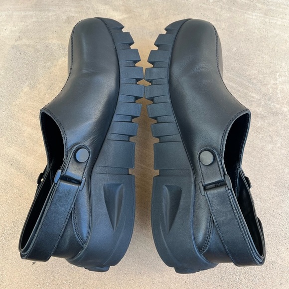 Zara x Vibram Black Slingback Clog Platform Slip On Shoes 42 main image 9